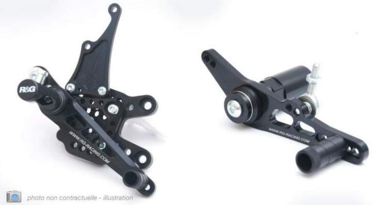 Степенки R&amp;G RACING Rearsets Black Kawasaki ZX10R 11-15
